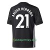 Koszulka Manchester United Ander Herrera Wyjazdowe Koszulki Piłkarskie 2017-2018 Krótki Rękaw