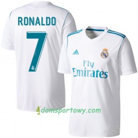 Koszulka Real Madryt Ronaldo Domowe Koszulki Piłkarskie 2017-2018 Krótki Rękaw