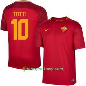 Koszulka AS Roma Totti 10 Domowe Koszulki Piłkarskie 2017-2018 Krótki Rękaw