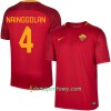 Koszulka AS Roma Nainggolan 4 Domowe Koszulki Piłkarskie 2017-2018 Krótki Rękaw