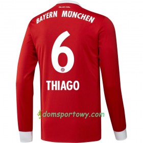 Koszulka Bayern Monachium Thiago 6 Domowe Koszulki Piłkarskie 2017-2018 Długi Rękaw