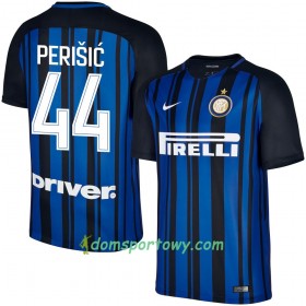 Koszulka Inter Mediolan Perisic 44 Domowe Koszulki Piłkarskie 2017-2018 Krótki Rękaw