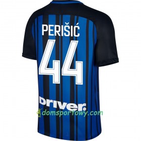 Koszulka Inter Mediolan Perisic 44 Domowe Koszulki Piłkarskie 2017-2018 Krótki Rękaw