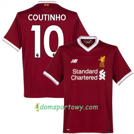 Koszulka Liverpool Coutinho Domowe Koszulki Piłkarskie 2017-2018 Krótki Rękaw