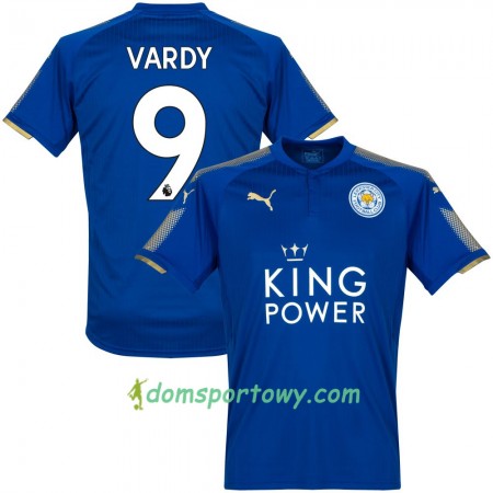 Koszulka Leicester City Vardy Domowe Koszulki Piłkarskie 2017-2018 Krótki Rękaw