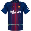 Koszulka FC Barcelona Domowe Koszulki Piłkarskie 2017-2018 Krótki Rękaw