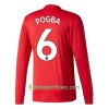 Koszulka Manchester United Pogba 6 Domowe Koszulki Piłkarskie 2017-2018 Długi Rękaw