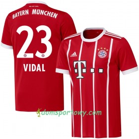 Koszulka Bayern Monachium Vidal 23 Domowe Koszulki Piłkarskie 2017-2018 Krótki Rękaw