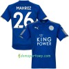Koszulka Leicester City Mahrez Domowe Koszulki Piłkarskie 2017-2018 Krótki Rękaw