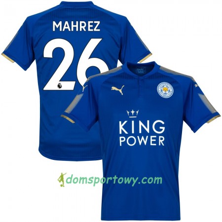 Koszulka Leicester City Mahrez Domowe Koszulki Piłkarskie 2017-2018 Krótki Rękaw