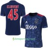 Koszulka Ajax Amsterdam Kluivert 45 Wyjazdowe Koszulki Piłkarskie 2017-2018 Krótki Rękaw
