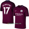 Koszulka Manchester City De Bruyne Wyjazdowe Koszulki Piłkarskie 2017-2018 Krótki Rękaw