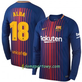 Koszulka FC Barcelona Alba Domowe Koszulki Piłkarskie 2017-2018 Długi Rękaw