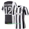 Koszulka Juventus Alex Sandro 12 Domowe Koszulki Piłkarskie 2017-2018 Krótki Rękaw
