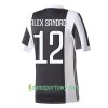 Koszulka Juventus Alex Sandro 12 Domowe Koszulki Piłkarskie 2017-2018 Krótki Rękaw