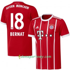 Koszulka Bayern Monachium Bernat 18 Domowe Koszulki Piłkarskie 2017-2018 Krótki Rękaw