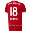 Koszulka Bayern Monachium Bernat 18 Domowe Koszulki Piłkarskie 2017-2018 Krótki Rękaw