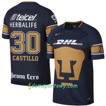 Koszulka Pumas UNAM Castillo Domowe Koszulki Piłkarskie 2017-2018 Krótki Rękaw