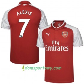 Koszulka Arsenal Alexis Domowe Koszulki Piłkarskie 2017-2018 Krótki Rękaw
