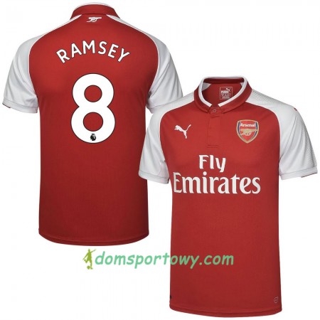 Koszulka Arsenal Ramsey Domowe Koszulki Piłkarskie 2017-2018 Krótki Rękaw