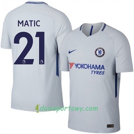Koszulka Chelsea Matic Wyjazdowe Koszulki Piłkarskie 2017-2018 Krótki Rękaw