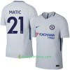 Koszulka Chelsea Matic Wyjazdowe Koszulki Piłkarskie 2017-2018 Krótki Rękaw