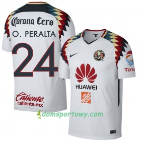 Koszulka Club América O. Peralta Wyjazdowe Koszulki Piłkarskie 2017-2018 Krótki Rękaw