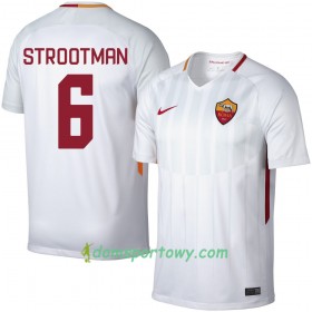 Koszulka AS Roma Strootman 6 Wyjazdowe Koszulki Piłkarskie 2017-2018 Krótki Rękaw
