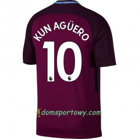 Koszulka Manchester City Kun Agüero Wyjazdowe Koszulki Piłkarskie 2017-2018 Krótki Rękaw