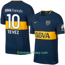 Koszulka Boca Juniors Tevez Domowe Koszulki Piłkarskie 2017-2018 Krótki Rękaw