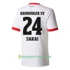 Koszulka Hamburger SV Sakai 24 Domowe Koszulki Piłkarskie 2017-2018 Krótki Rękaw