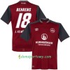 Koszulka 1. FC Nürnberg Behrens 18 Domowe Koszulki Piłkarskie 2017-2018 Krótki Rękaw