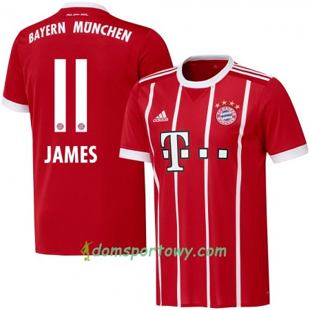 Koszulka Bayern Monachium James 11 Domowe Koszulki Piłkarskie 2017-2018 Krótki Rękaw
