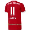 Koszulka Bayern Monachium James 11 Domowe Koszulki Piłkarskie 2017-2018 Krótki Rękaw