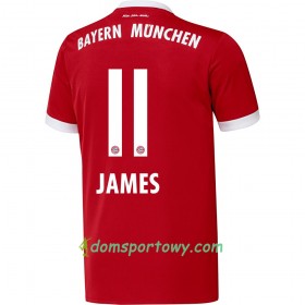 Koszulka Bayern Monachium James 11 Domowe Koszulki Piłkarskie 2017-2018 Krótki Rękaw