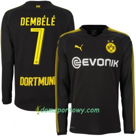 Koszulka Borussia Dortmund Dembélé 7 Wyjazdowe Koszulki Piłkarskie 2017-2018 Długi Rękaw