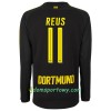 Koszulka Borussia Dortmund Reus 11 Wyjazdowe Koszulki Piłkarskie 2017-2018 Długi Rękaw
