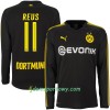 Koszulka Borussia Dortmund Reus 11 Wyjazdowe Koszulki Piłkarskie 2017-2018 Długi Rękaw
