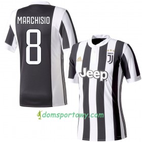 Koszulka Juventus Marchisio 8 Domowe Koszulki Piłkarskie 2017-2018 Krótki Rękaw