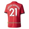 Koszulka Manchester United Ander Herrera Domowe Koszulki Piłkarskie 2017-2018 Krótki Rękaw