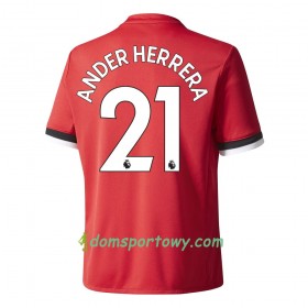 Koszulka Manchester United Ander Herrera Domowe Koszulki Piłkarskie 2017-2018 Krótki Rękaw