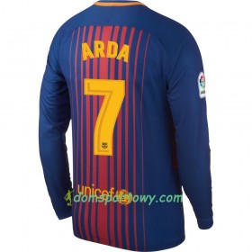 Koszulka FC Barcelona Arda Domowe Koszulki Piłkarskie 2017-2018 Długi Rękaw