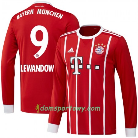 Koszulka Bayern Monachium Lewandowski 9 Domowe Koszulki Piłkarskie 2017-2018 Długi Rękaw