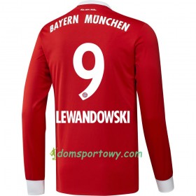 Koszulka Bayern Monachium Lewandowski 9 Domowe Koszulki Piłkarskie 2017-2018 Długi Rękaw