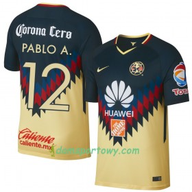 Koszulka Club América Pablo A. Domowe Koszulki Piłkarskie 2017-2018 Krótki Rękaw