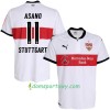 Koszulka VfB Stuttgart Asano 11 Domowe Koszulki Piłkarskie 2017-2018 Krótki Rękaw