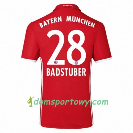 Koszulka Bayern Monachium BADSTUBER 28 Domowe Koszulki Piłkarskie 2017-2018 Krótki Rękaw