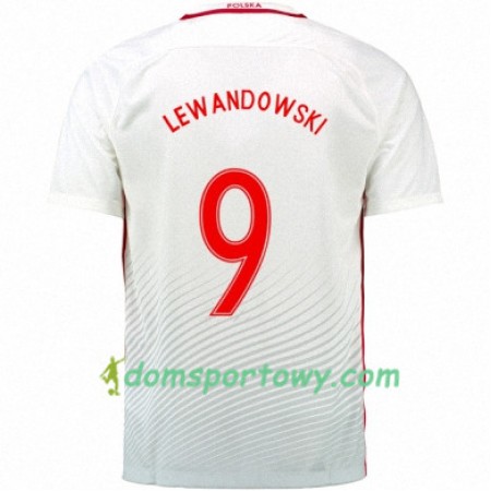 Koszulka Polska ROBERT LEWANDOWSKI Domowe Koszulki Piłkarskie Euro 2016