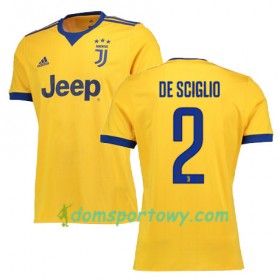 Koszulka Juventus DE SCIGLIO 2 Wyjazdowe Koszulki Piłkarskie 2017-2018 Krótki Rękaw