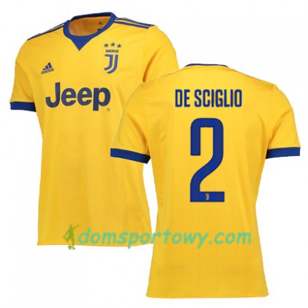 Koszulka Juventus DE SCIGLIO 2 Wyjazdowe Koszulki Piłkarskie 2017-2018 Krótki Rękaw